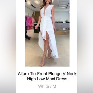 Midi flowy white dress